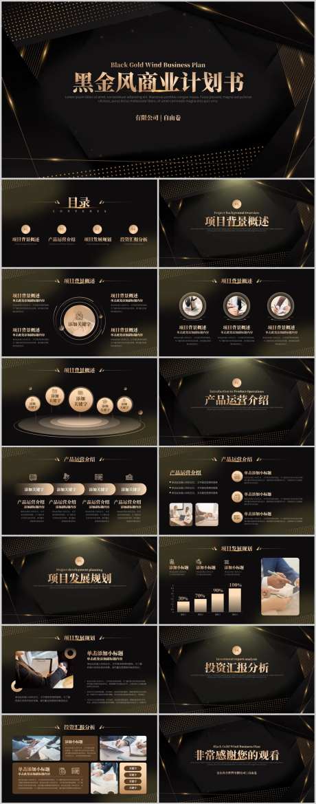 商业融资计划书PPT-采灵感-https://www.cailinggan.com/