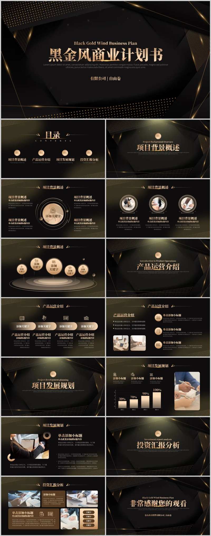 商业融资计划书PPT-采灵感-cailinggan.com