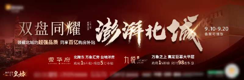 地产双盘联动海报-采灵感-cailinggan.com