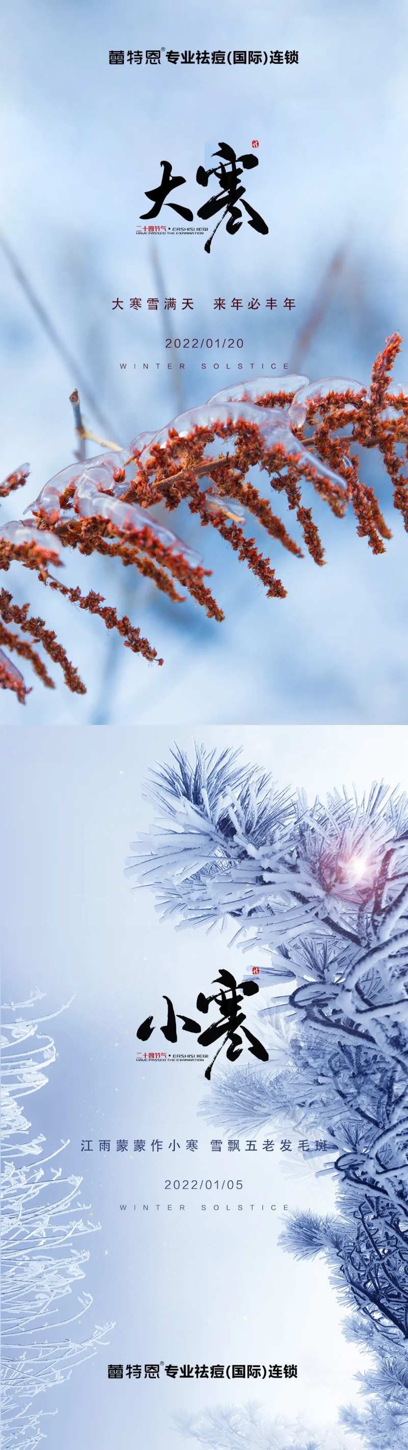 大寒小寒系列节气海报-采灵感-cailinggan.com