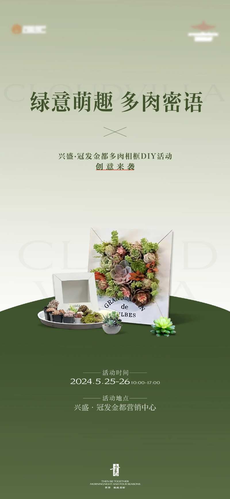 多肉相框diy活动-采灵感-cailinggan.com