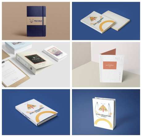 卡通简约书籍册子样机-采灵感-https://www.cailinggan.com/