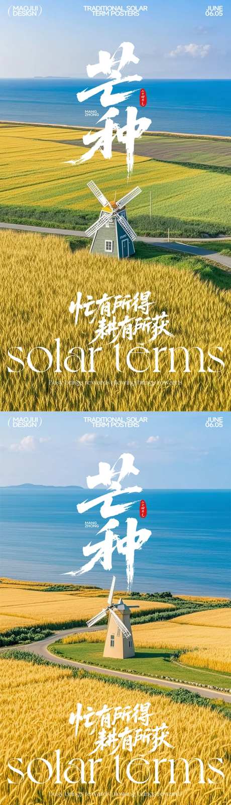 芒种风车节气移动端海报-采灵感-https://www.cailinggan.com/