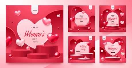 女神节活动主图-采灵感-https://www.cailinggan.com/