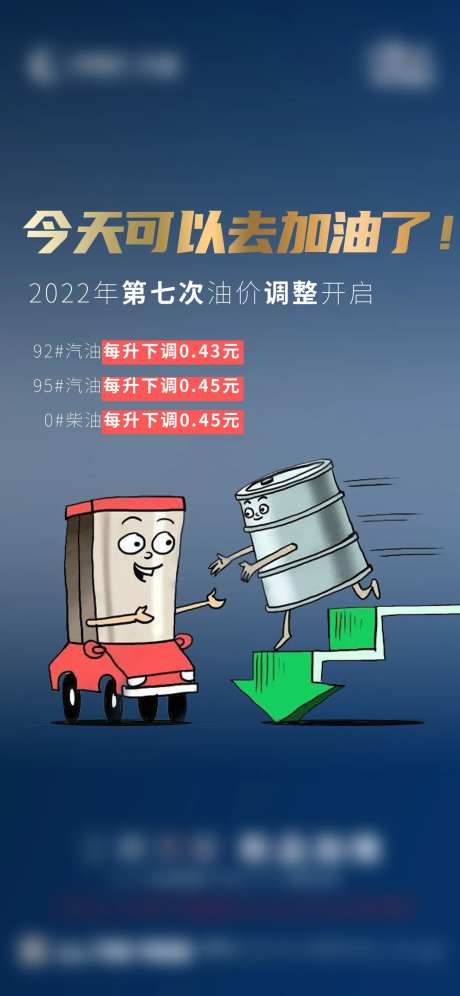 燃油调价热点海报-采灵感-https://www.cailinggan.com/