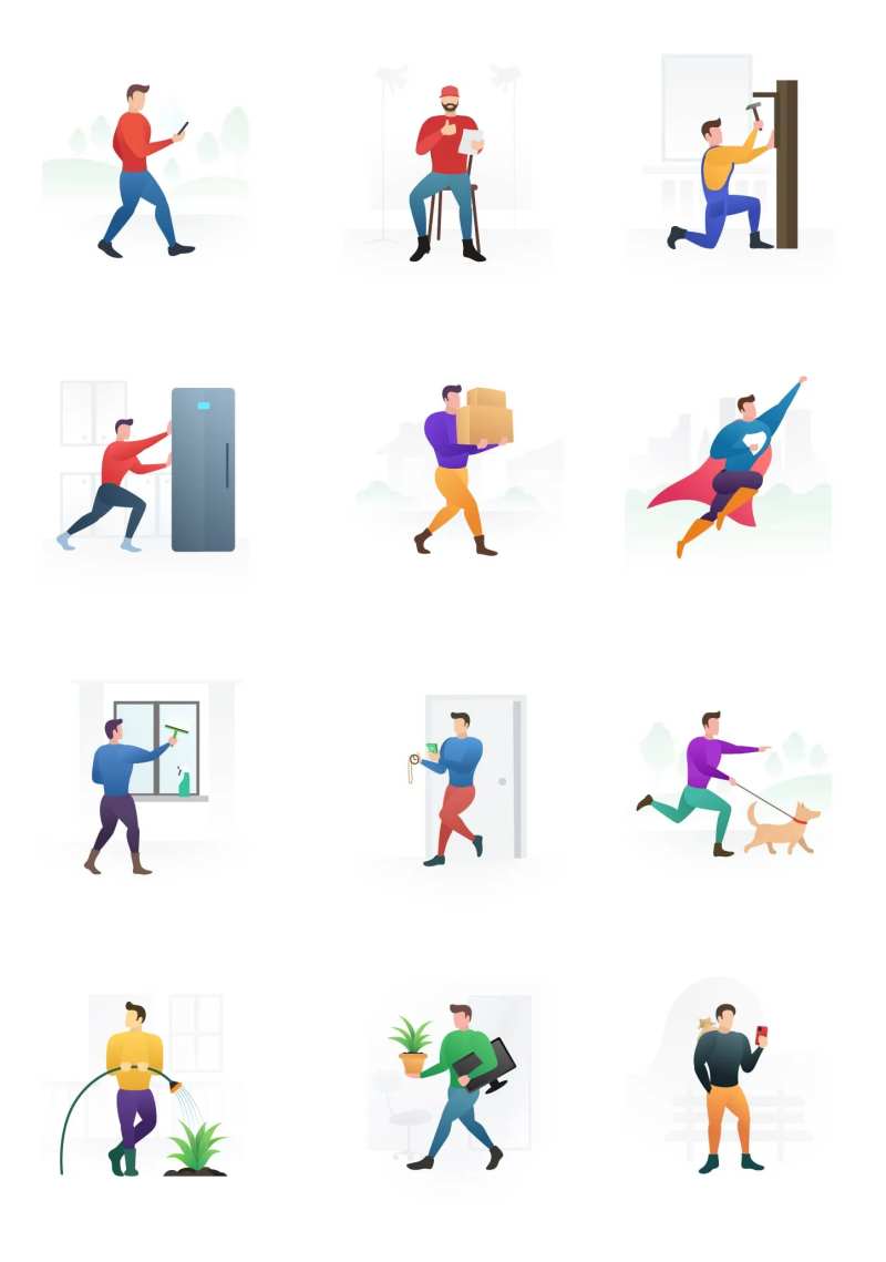 您的家庭帮手插图-采灵感-cailinggan.com