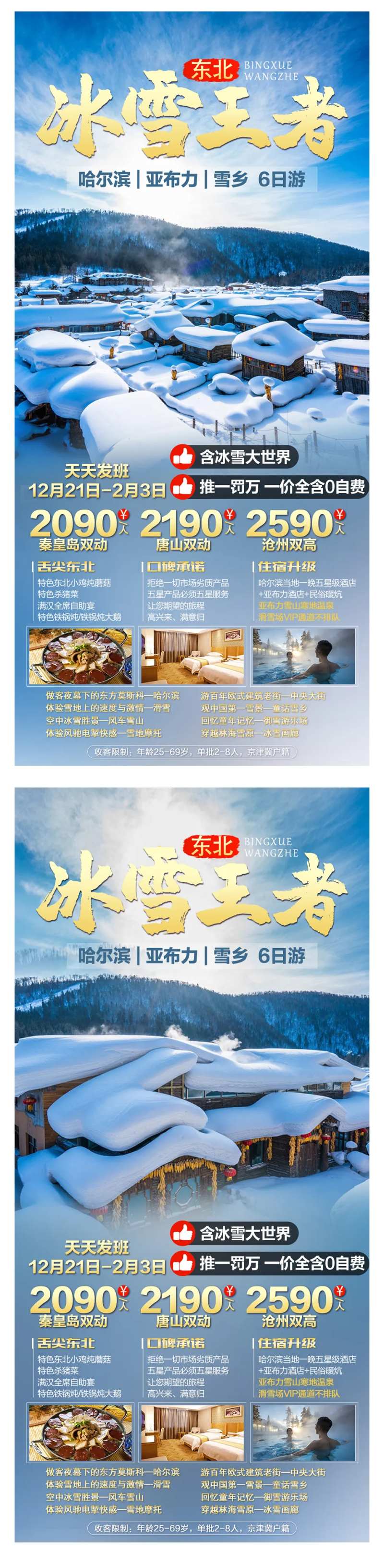 冰雪王者旅游海报-采灵感-cailinggan.com