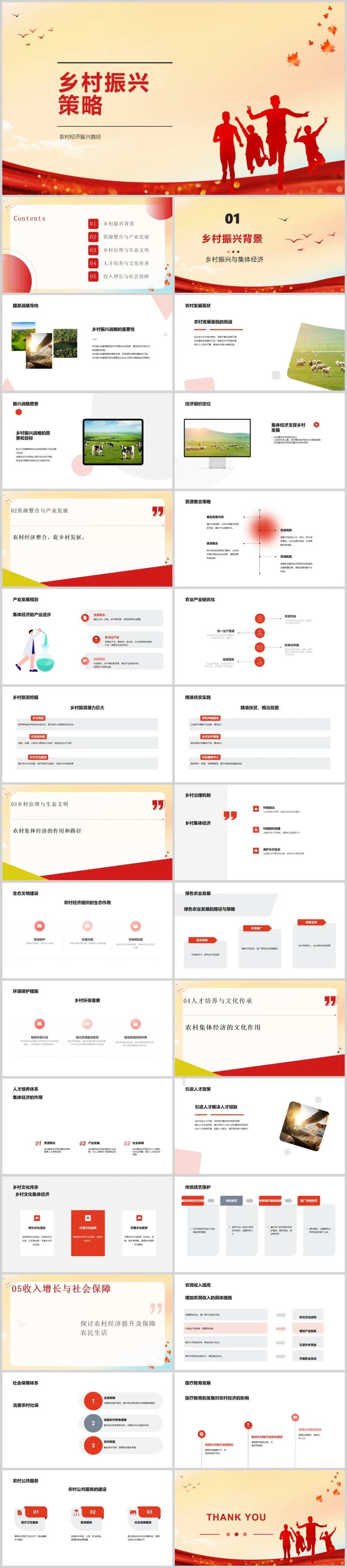 乡村振兴策略PPT-采灵感-cailinggan.com