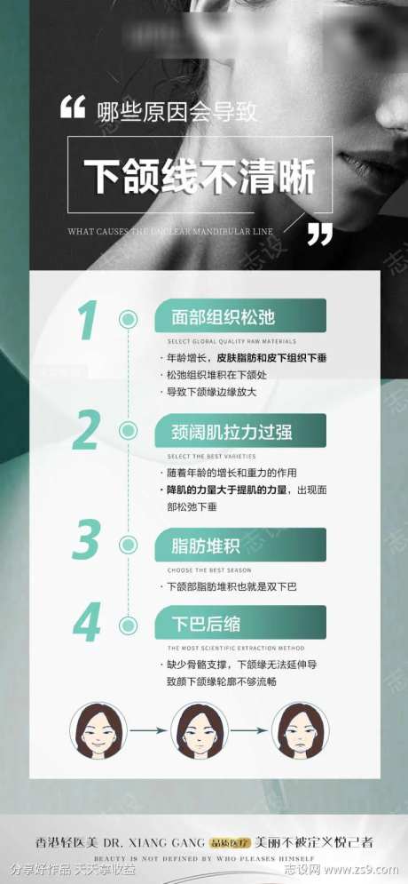 下颌线不清晰-采灵感-https://www.cailinggan.com/
