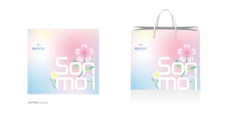 小清新手提袋设计-采灵感-https://www.cailinggan.com/