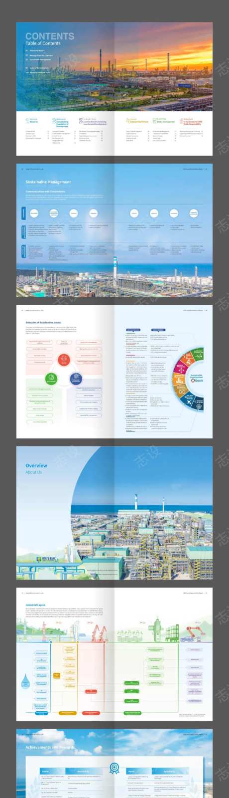 石油化工企业科技数据集团画册-采灵感-https://www.cailinggan.com/