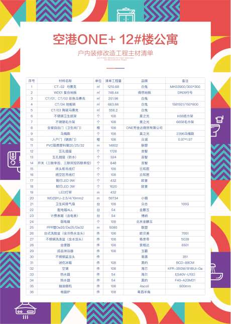 地产装修清单DM单页-采灵感-https://www.cailinggan.com/