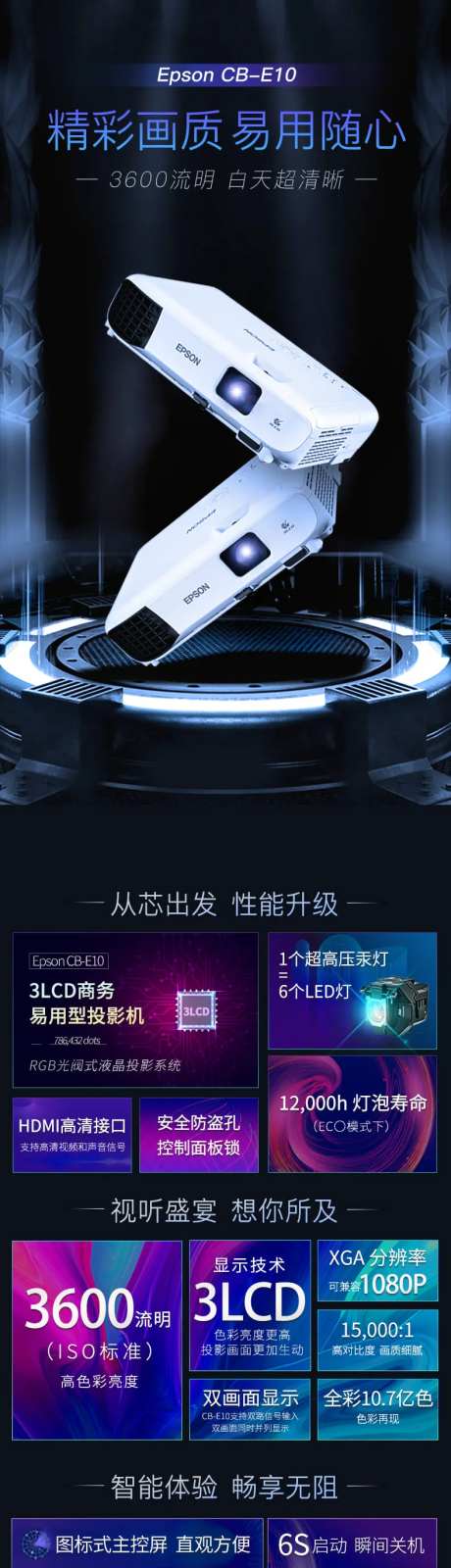 电商投影仪详情页-采灵感-https://www.cailinggan.com/