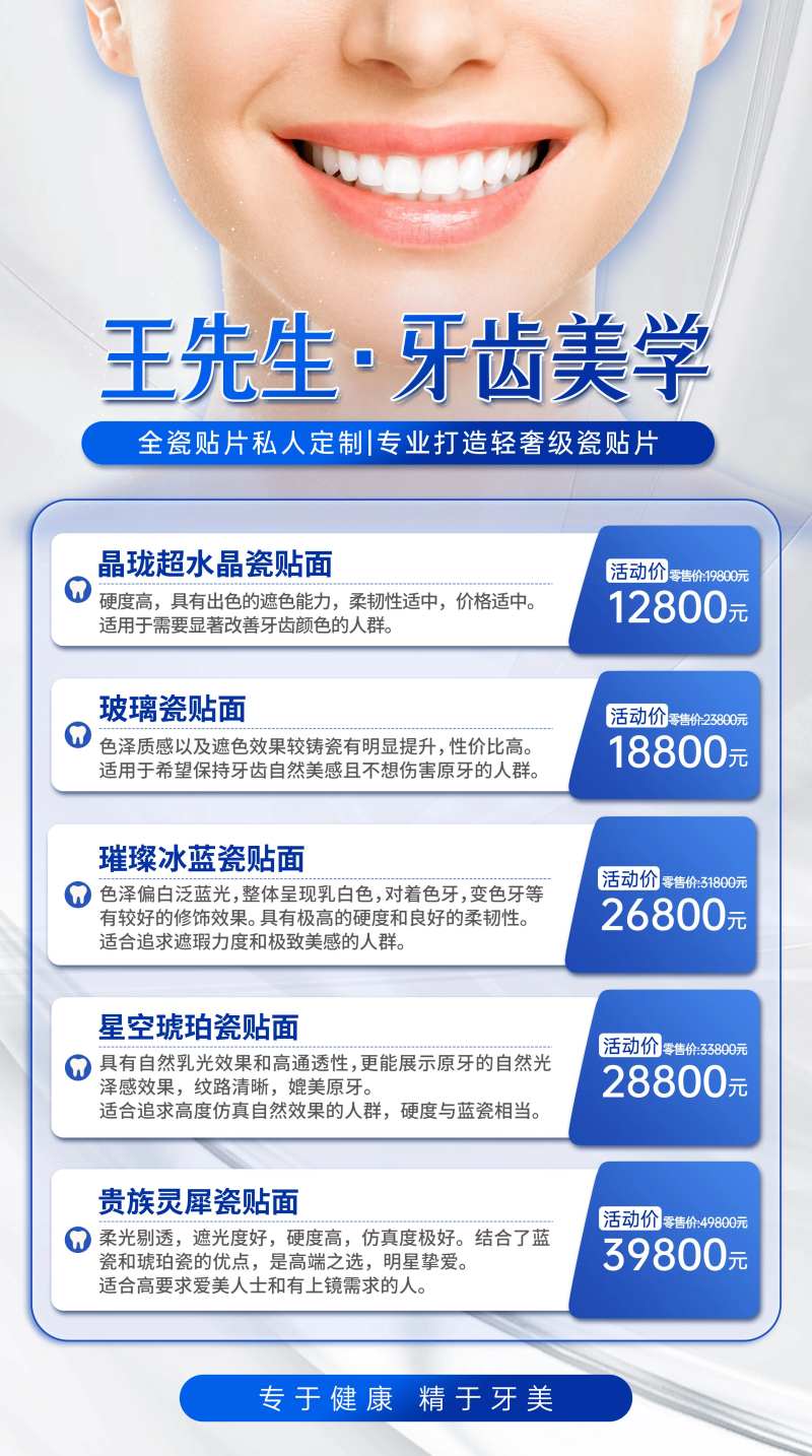 牙科美学促销海报-采灵感-cailinggan.com