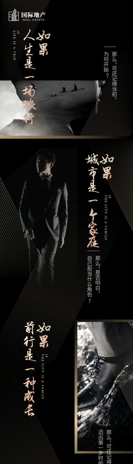 黑金高端简约大气房地产人物传记长海报-采灵感-https://www.cailinggan.com/