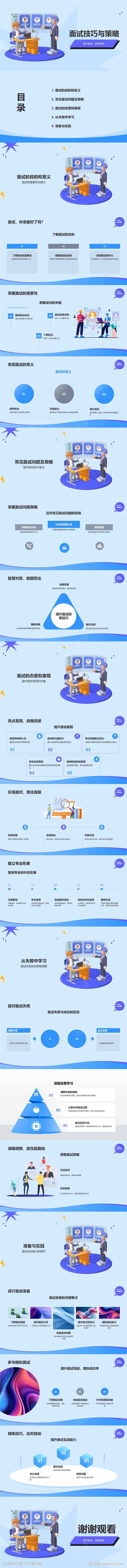 面试技巧与策略PPT-采灵感-cailinggan.com