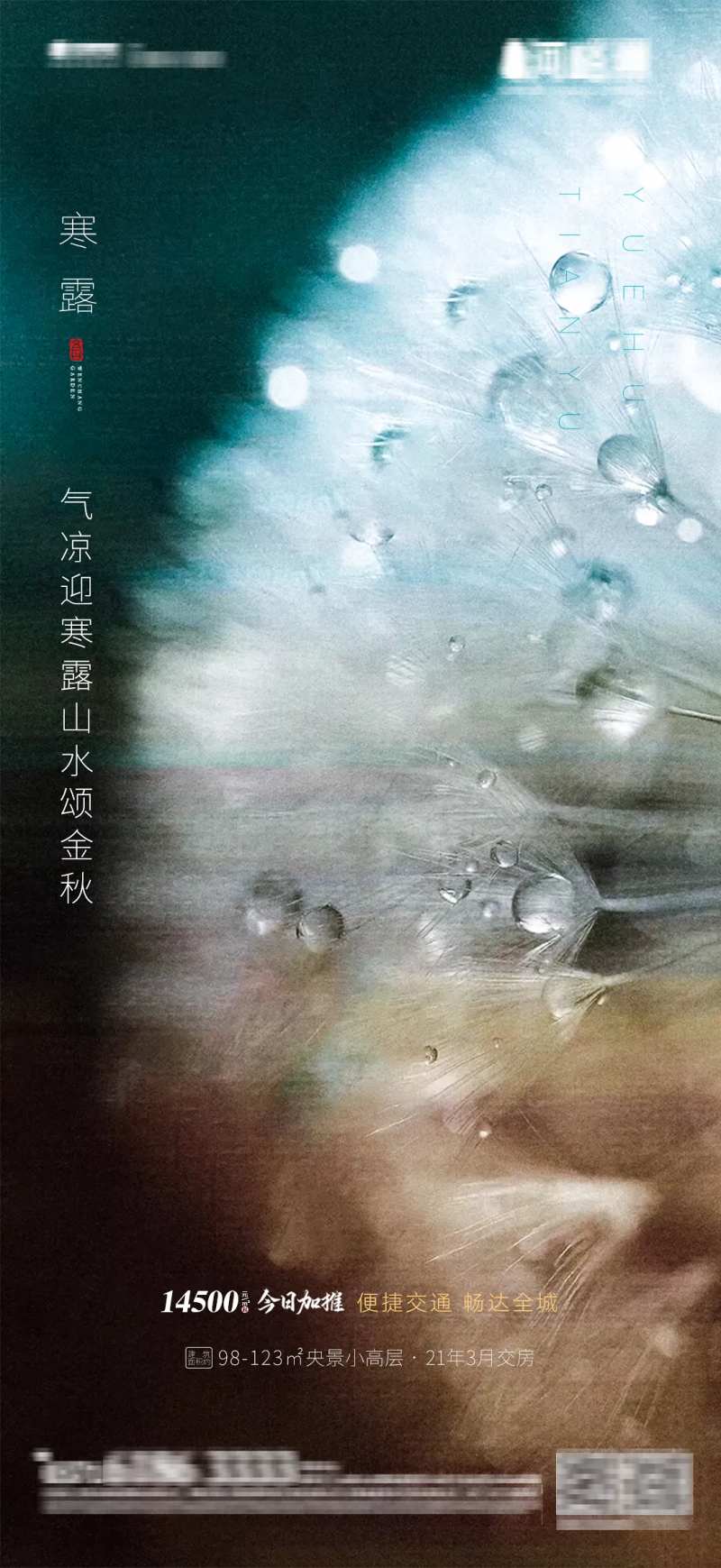 抽象白露简约寒露文旅地产霜降光影节气-采灵感-cailinggan.com