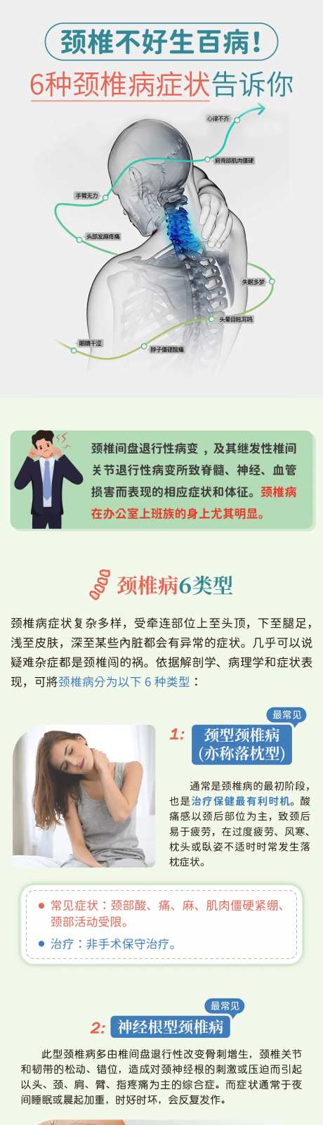 颈椎疾病科普专长图-采灵感-https://www.cailinggan.com/
