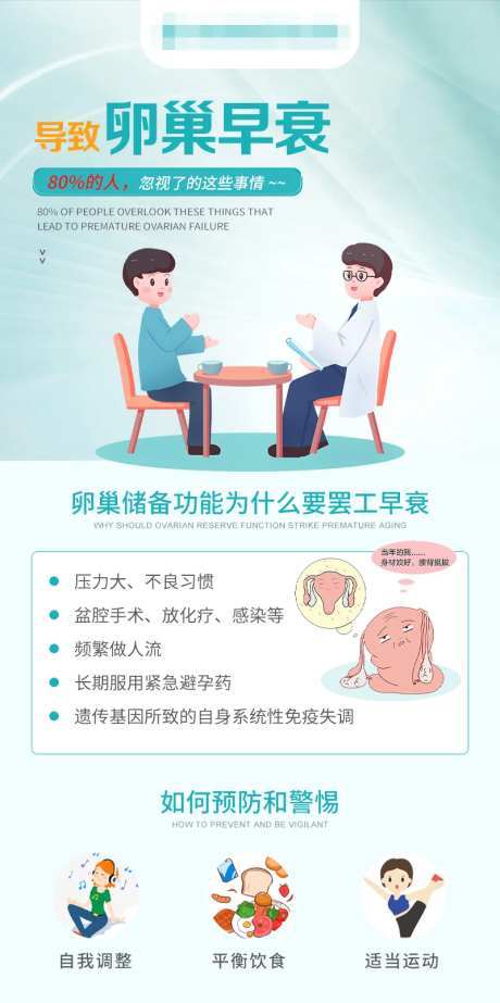 导致卵巢早衰的原因海报-采灵感-https://www.cailinggan.com/