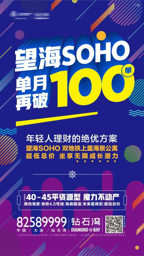 公寓销售业绩宣传海报-采灵感-https://www.cailinggan.com/
