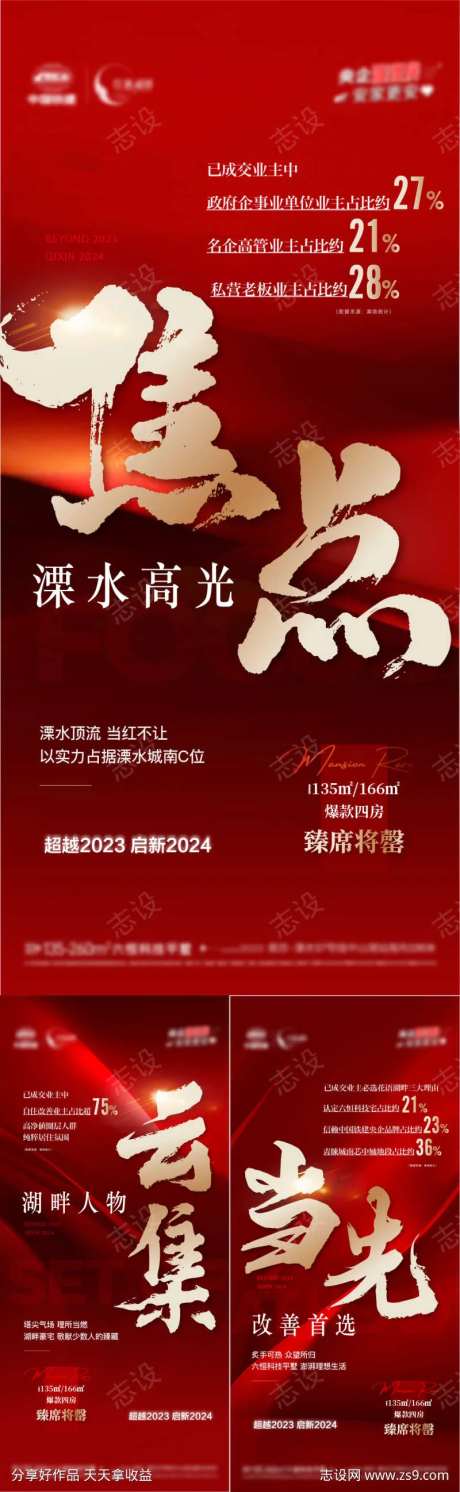 地产红盘热销大字报焦点质感-采灵感-https://www.cailinggan.com/