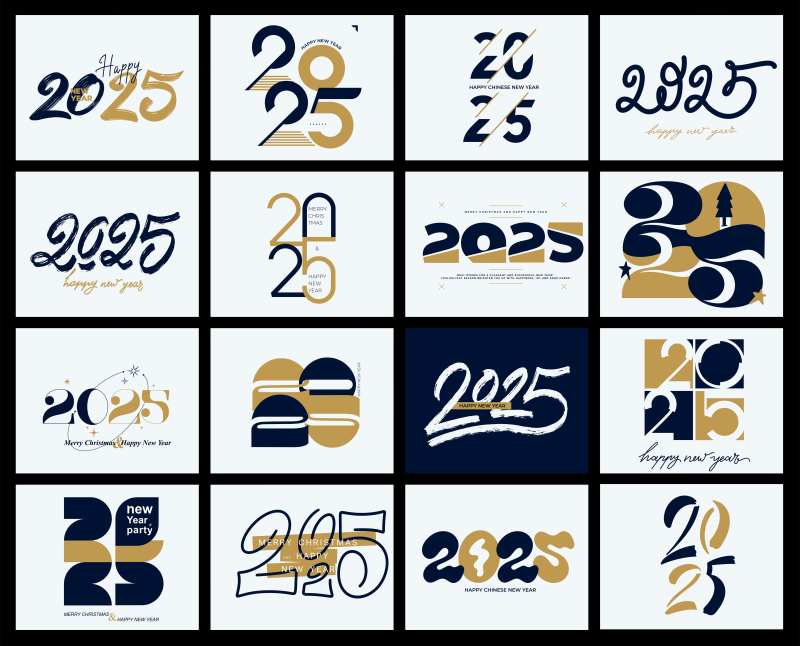 2025年数字标题设计-采灵感-cailinggan.com