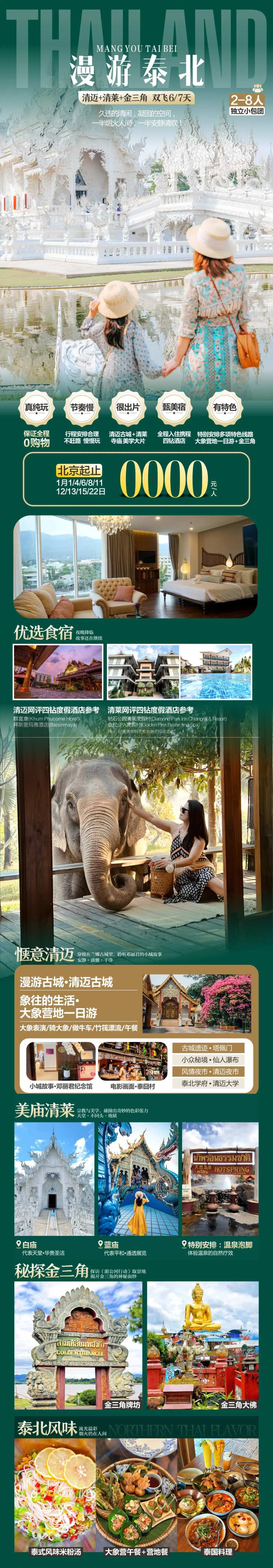 泰国泰北旅游海报-采灵感-cailinggan.com