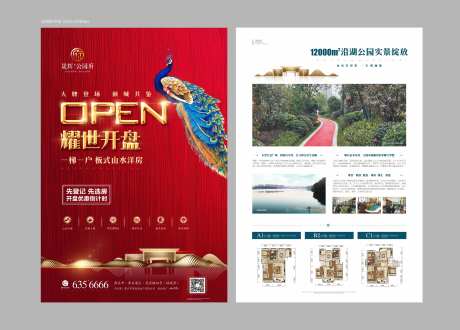 地产耀世开盘DM宣传单页-采灵感-https://www.cailinggan.com/