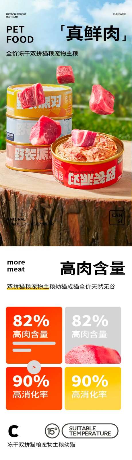 简约大气宠物用品宠物猫粮狗粮猫条详情-采灵感-https://www.cailinggan.com/