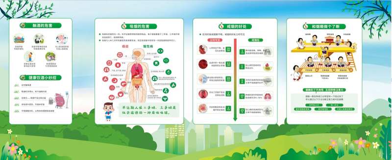 戒烟限酒宣传文化墙背景板-采灵感-cailinggan.com