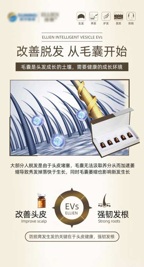 改善脱发简约海报-采灵感-https://www.cailinggan.com/