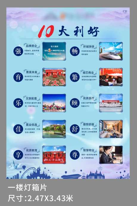 地产十大利好灯箱片-采灵感-https://www.cailinggan.com/