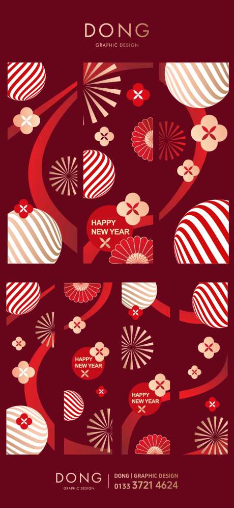 新年装饰美陈设计玻璃贴纸-采灵感-https://www.cailinggan.com/