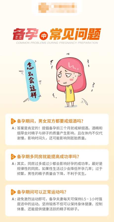 备孕中最常见的问题海报-采灵感-https://www.cailinggan.com/