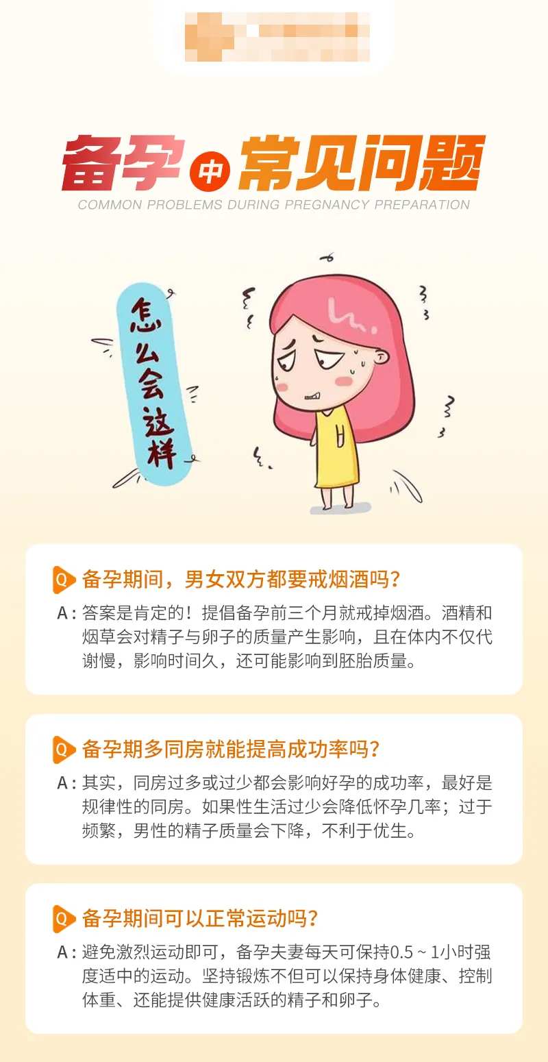 备孕中最常见的问题海报-采灵感-cailinggan.com