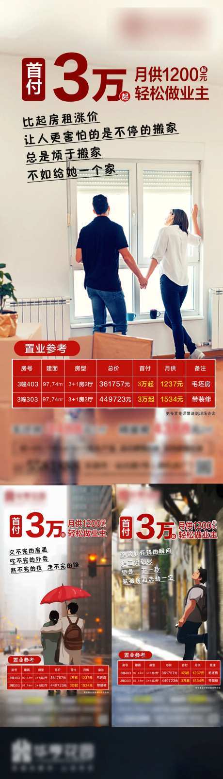 地产青年置业系列海报-采灵感-https://www.cailinggan.com/