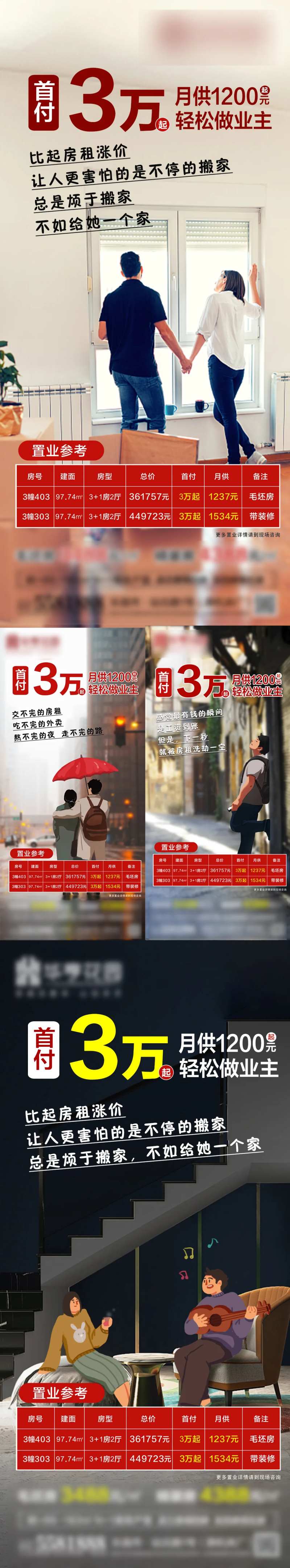 地产青年置业系列海报-采灵感-cailinggan.com