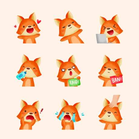 卡通动物形象  -采灵感-https://www.cailinggan.com/