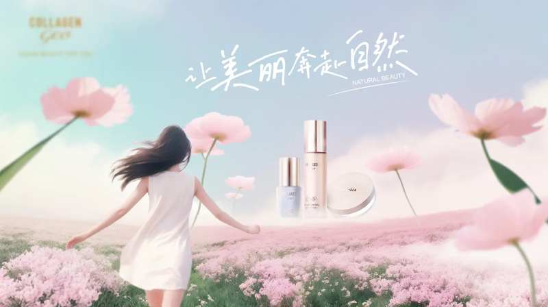 让美丽奔赴自然活动背景板-采灵感-cailinggan.com