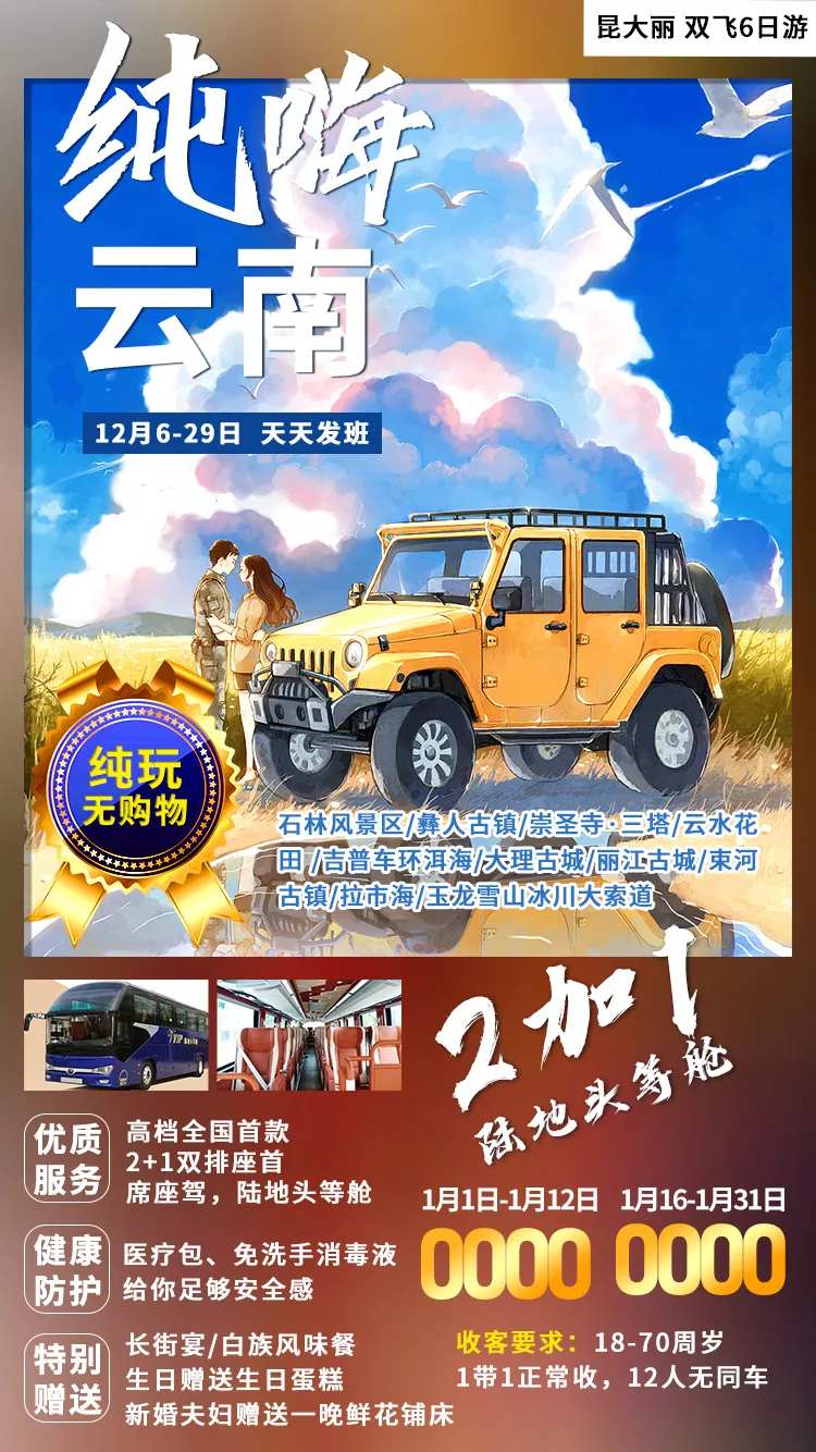 纯嗨云南落叶海报-采灵感-cailinggan.com