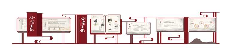 中式户外国风宣传栏-采灵感-cailinggan.com