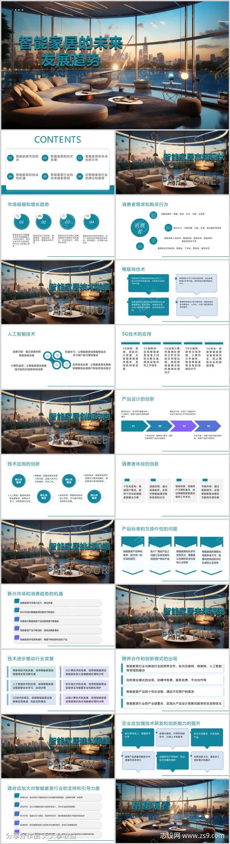 智能家居的未来发展趋势PPT-采灵感-cailinggan.com