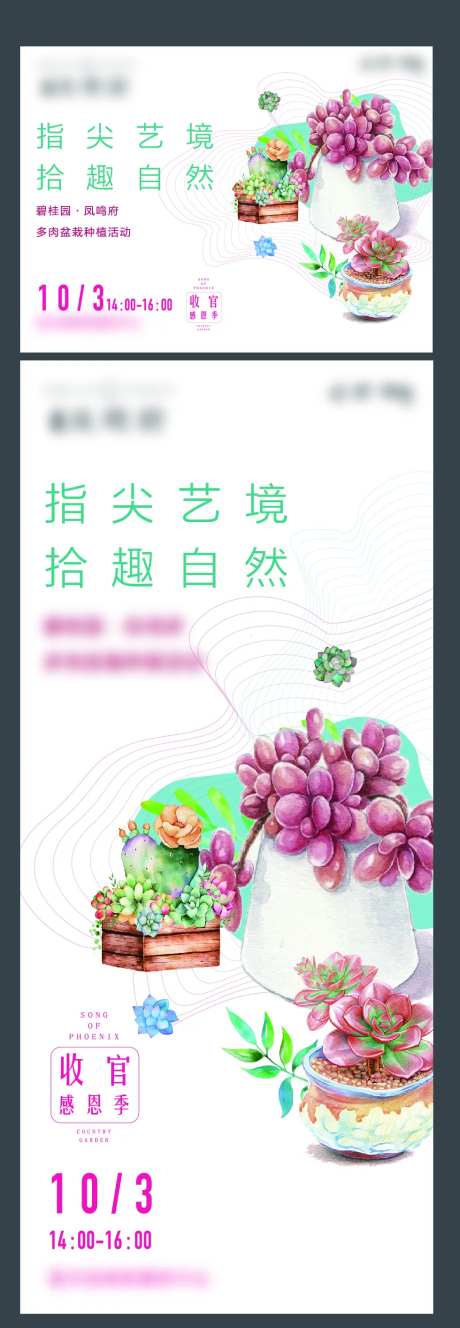 国庆活动多肉diy-采灵感-https://www.cailinggan.com/
