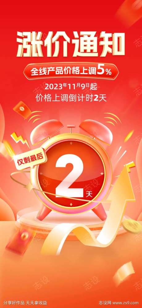 涨价通知单图-采灵感-https://www.cailinggan.com/