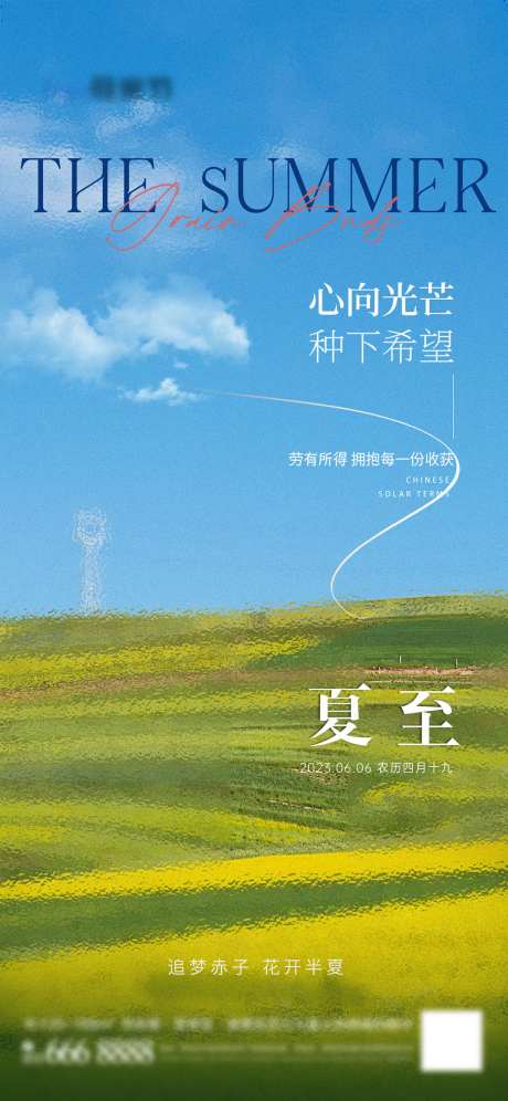 夏至节气海报-采灵感-cailinggan.com