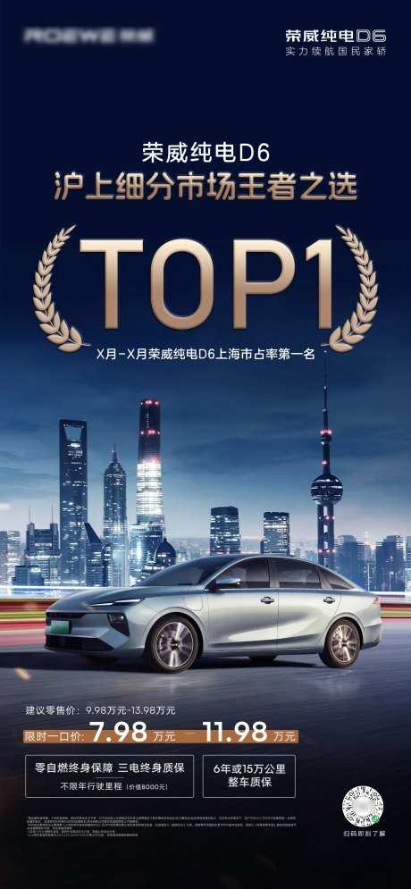 新能源汽车市占率TOP1海报-采灵感-https://www.cailinggan.com/