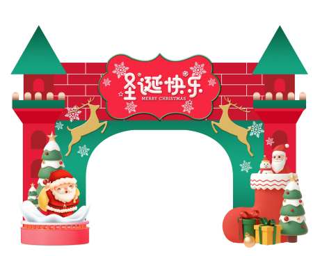 圣诞门框-采灵感-https://www.cailinggan.com/