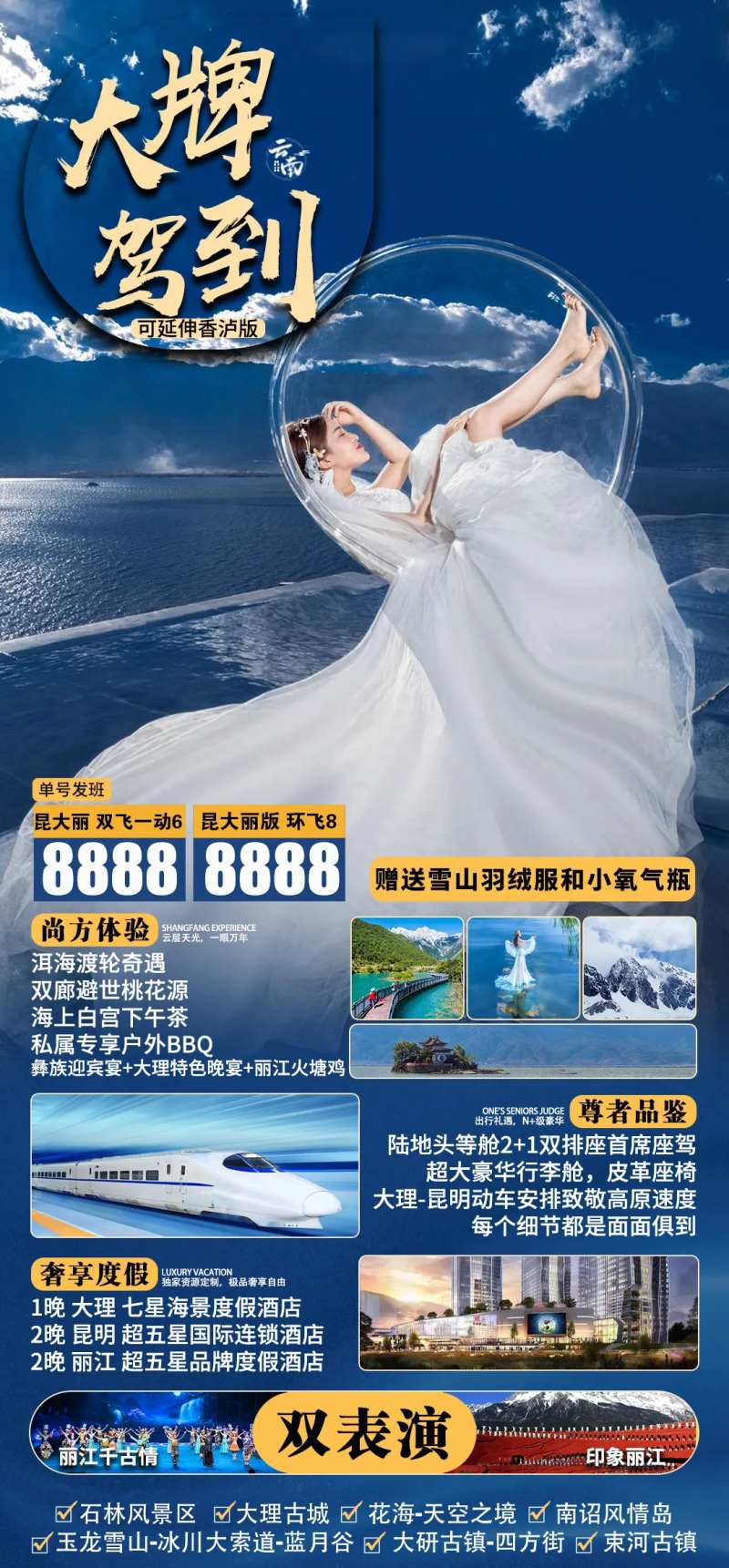 云南大牌驾到旅游海报-采灵感-cailinggan.com