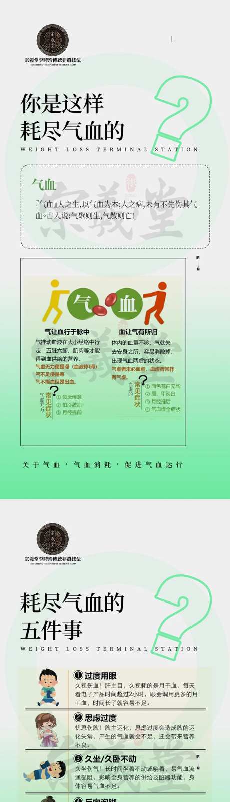 中医气血是如何耗尽科普系列海报-采灵感-https://www.cailinggan.com/