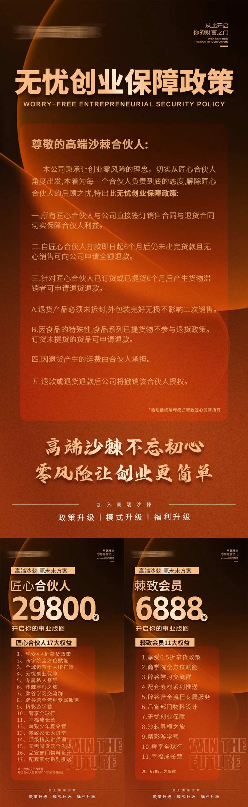 招商门槛宣传系列海报-采灵感-cailinggan.com